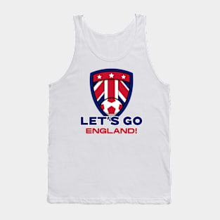 England English United Kingdom UK Soccer Great Britain Tank Top